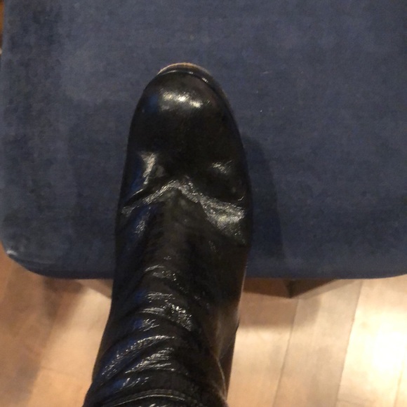 YVes St laurent naplack patent leather plateau - Picture 4 of 4